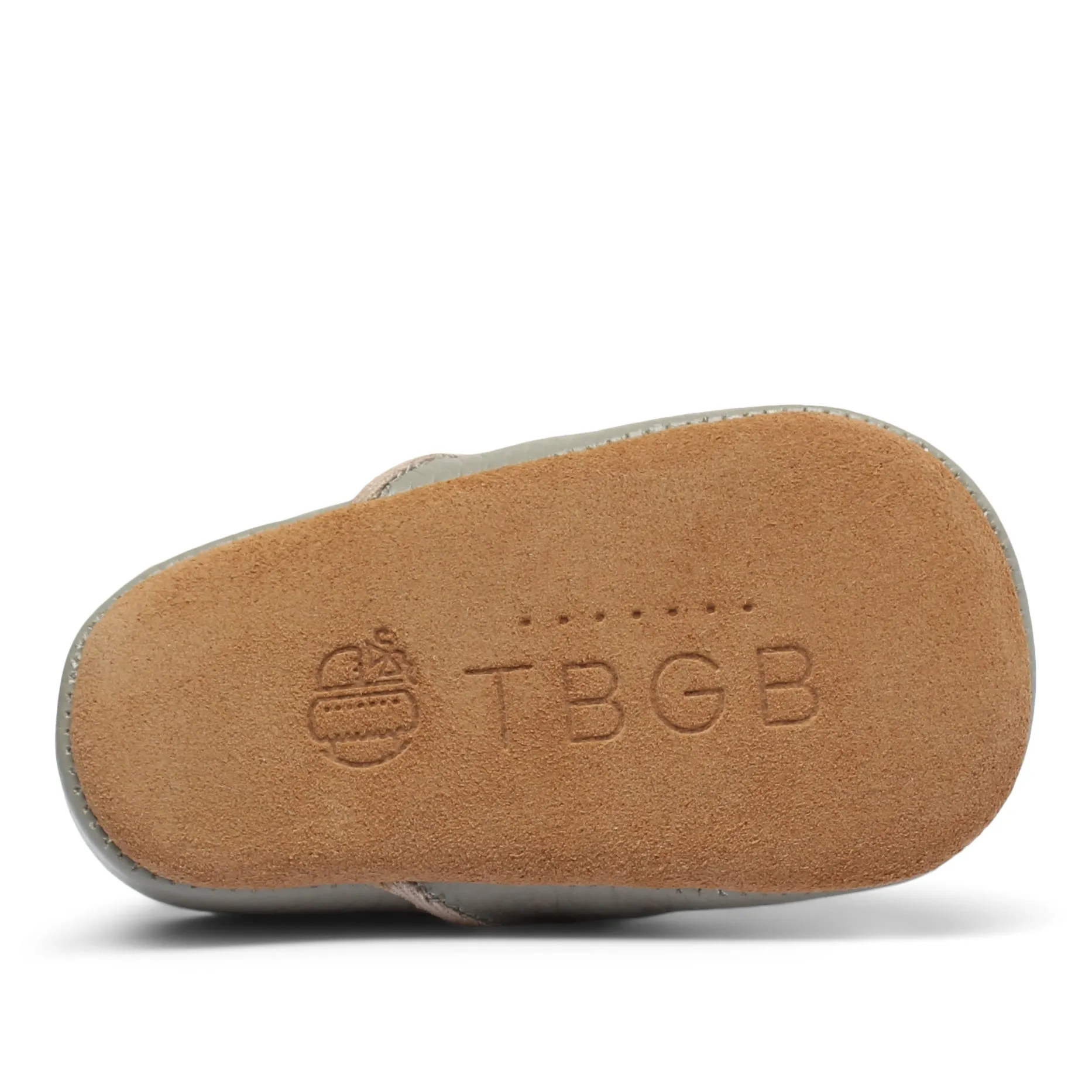 Baby Moccasins | Grey Leather