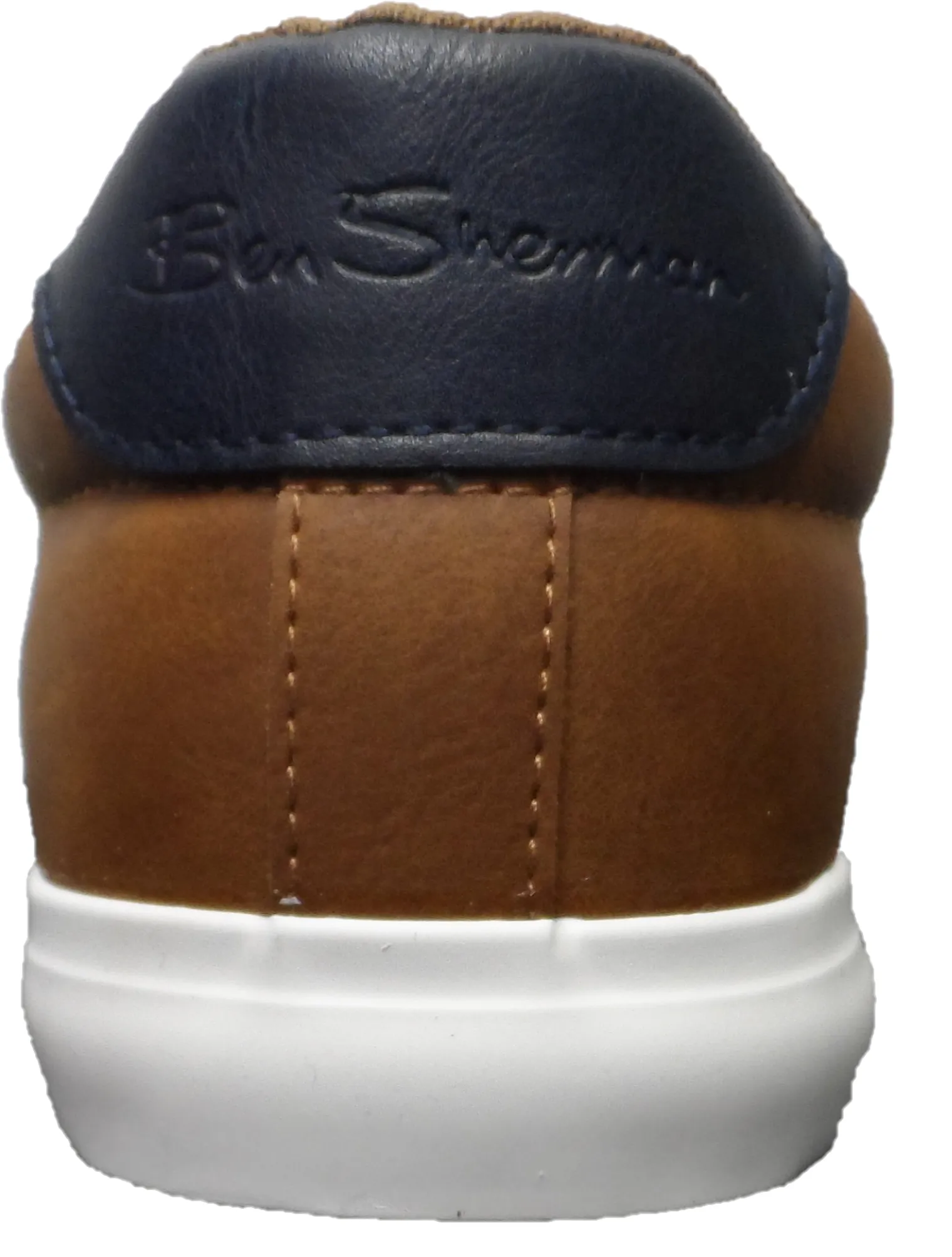 Ben Sherman Mens Scooper Tan Retro Mod Trainers