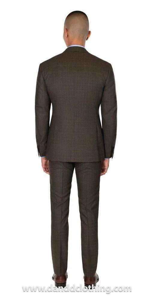 Brown Check Suit