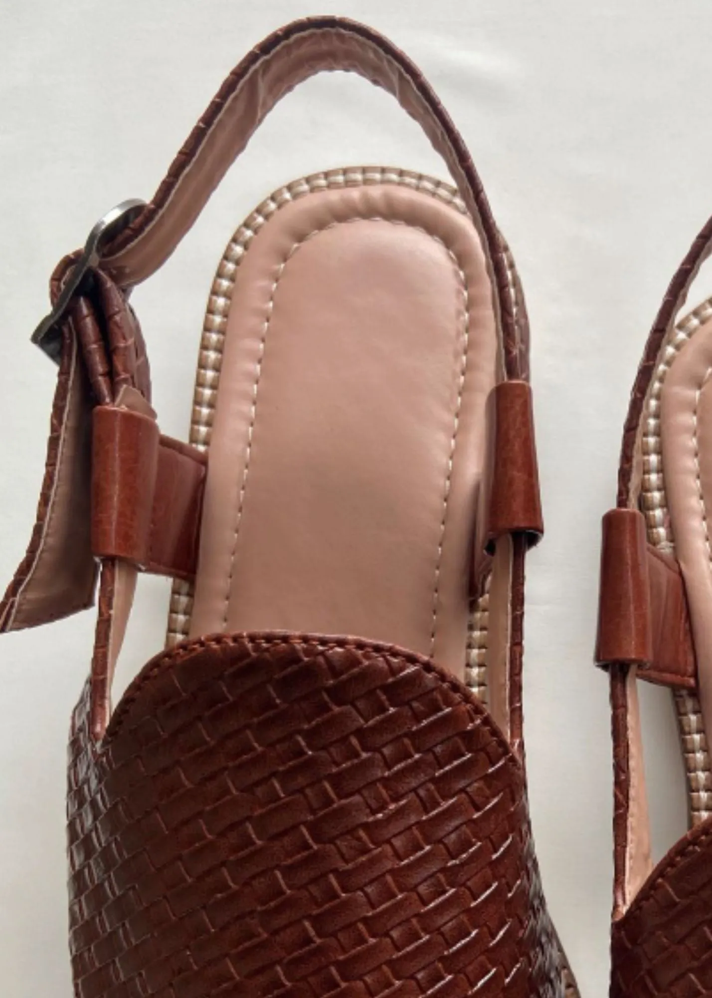 Brown Matt Leather Slip-On Sandal for Mens