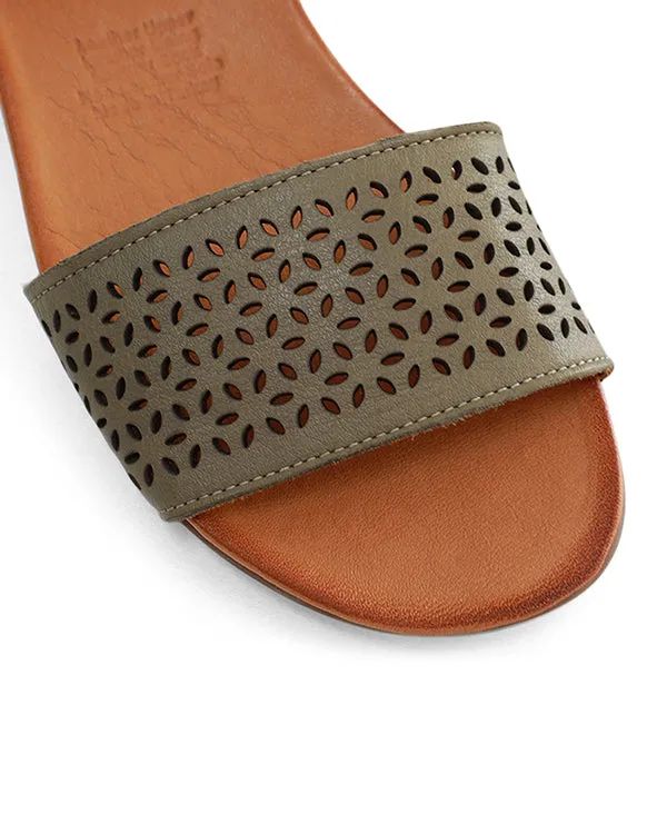 BUENO ADELAIDE-LSA FLAT SANDALS (LARGE SIZES 43 TO 46)