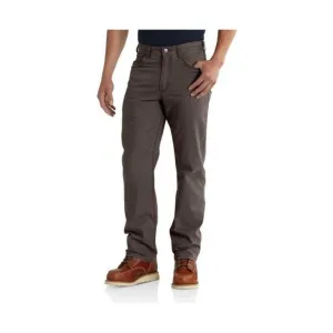 Carhartt Men's Rugged Flex® Rigby Five Pocket Relaxed Fit Pant - Dark Coffee