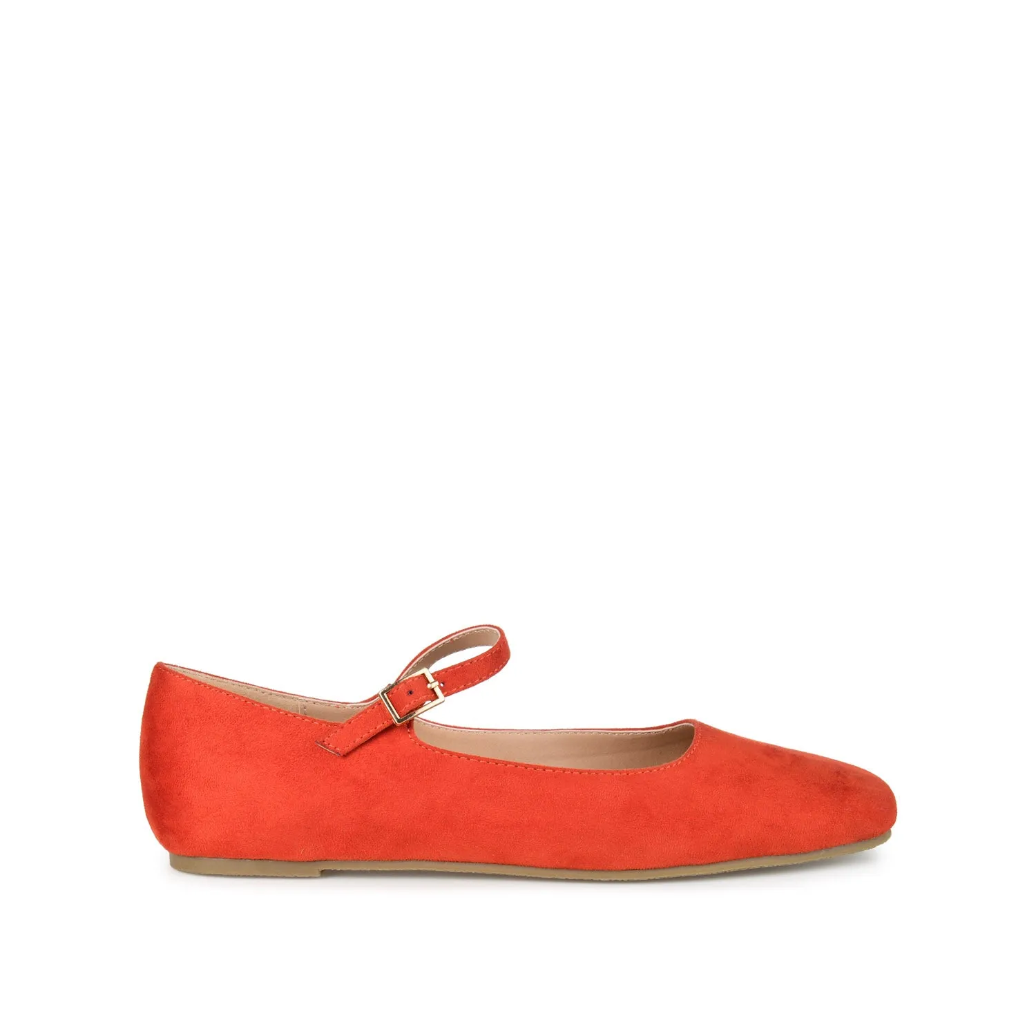 CARRIE FAUX SUEDE BALLET FLATS IN WIDE