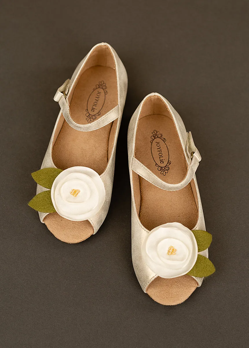 Charlotte Flower Girl Flat in Ivory