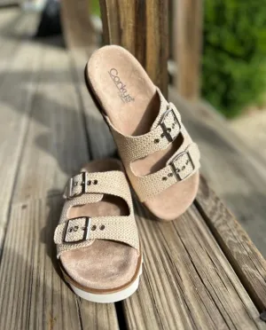 Corkys "Dash" in Raffia Sandal