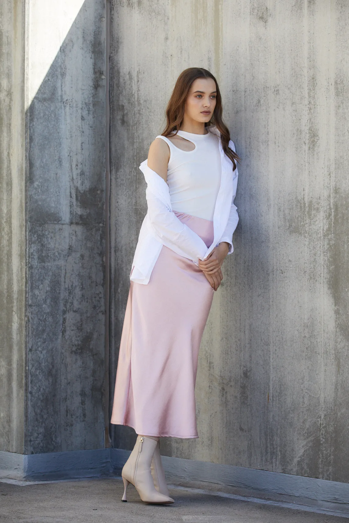 Donna Slip Skirt - Musk Pink