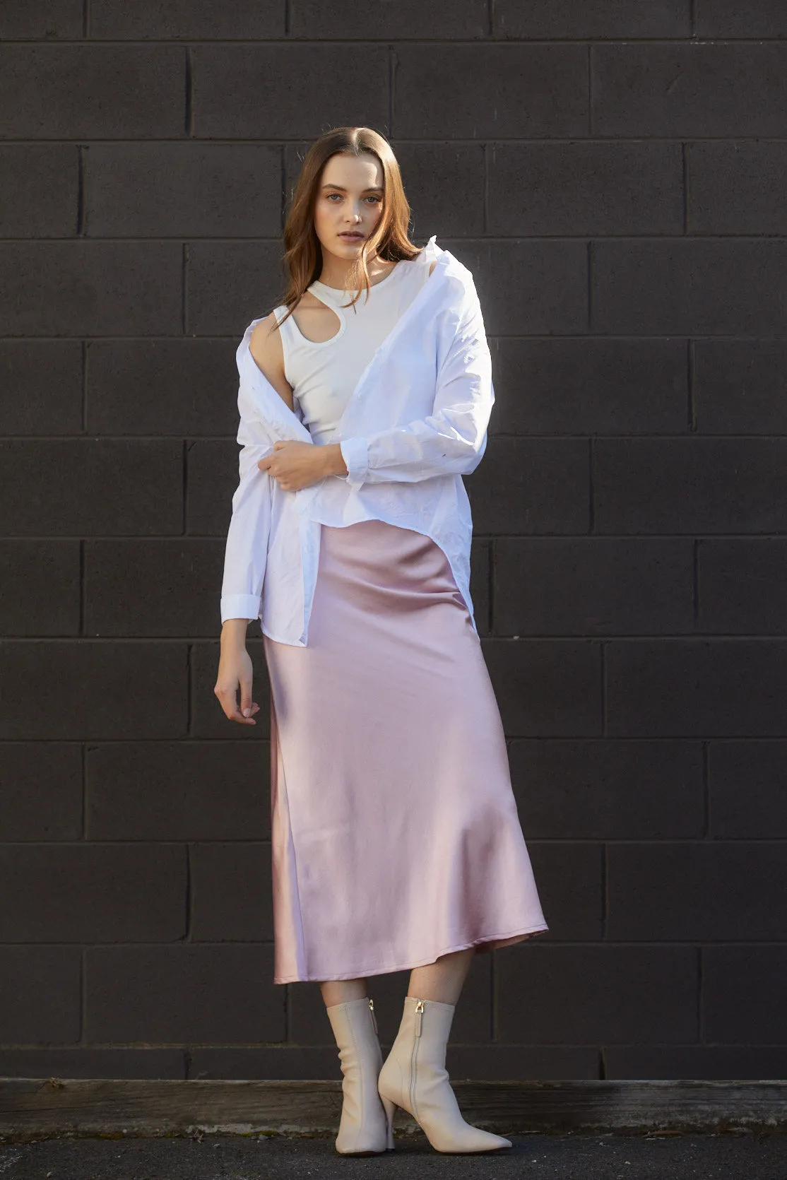 Donna Slip Skirt - Musk Pink