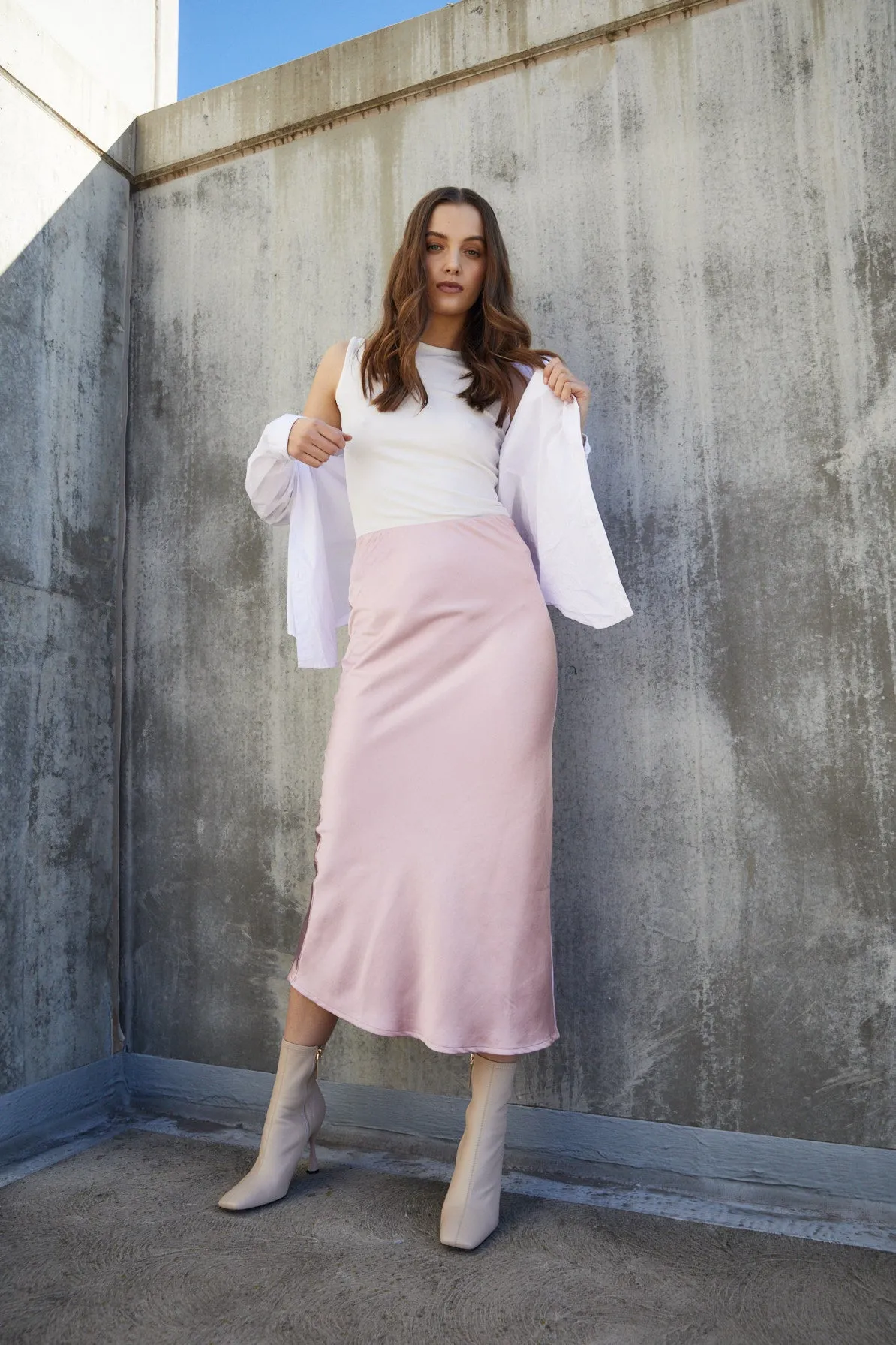 Donna Slip Skirt - Musk Pink