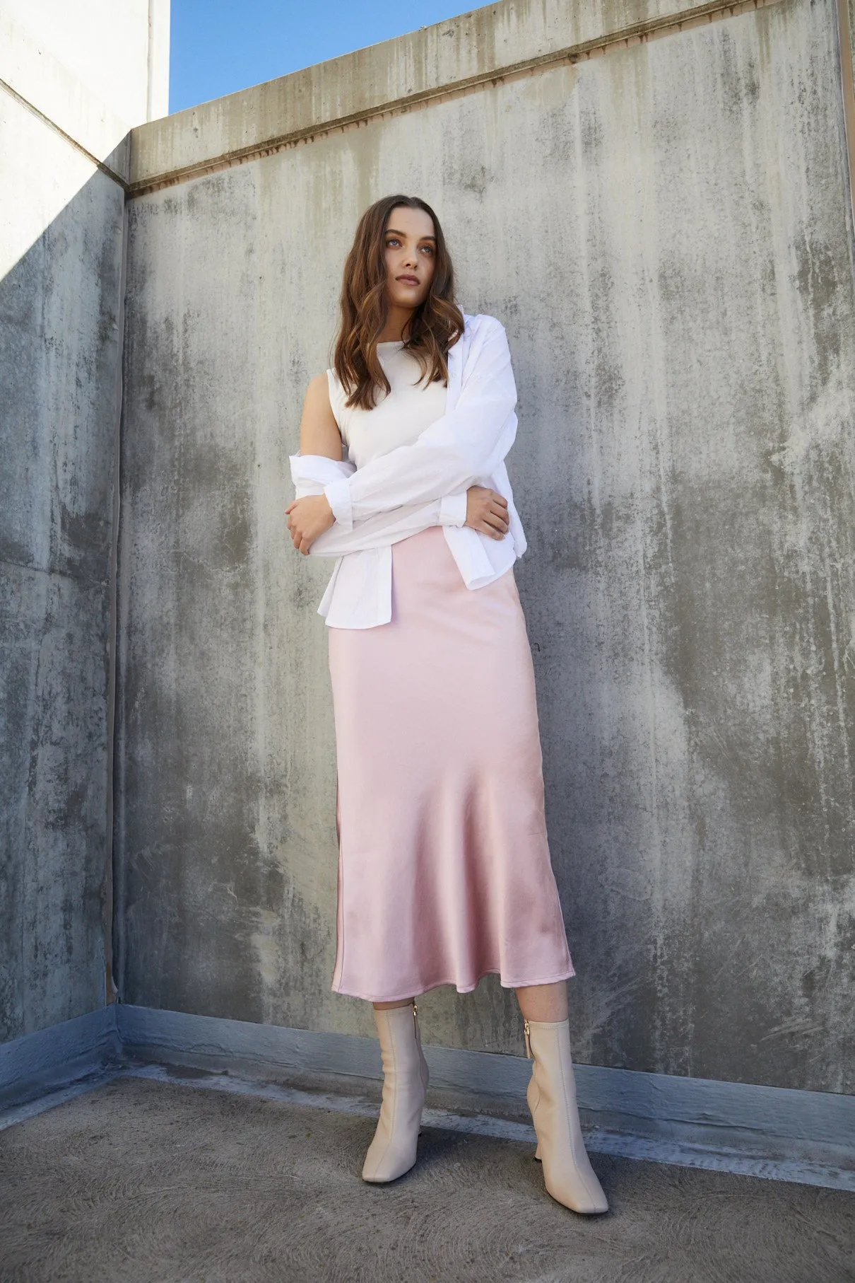 Donna Slip Skirt - Musk Pink