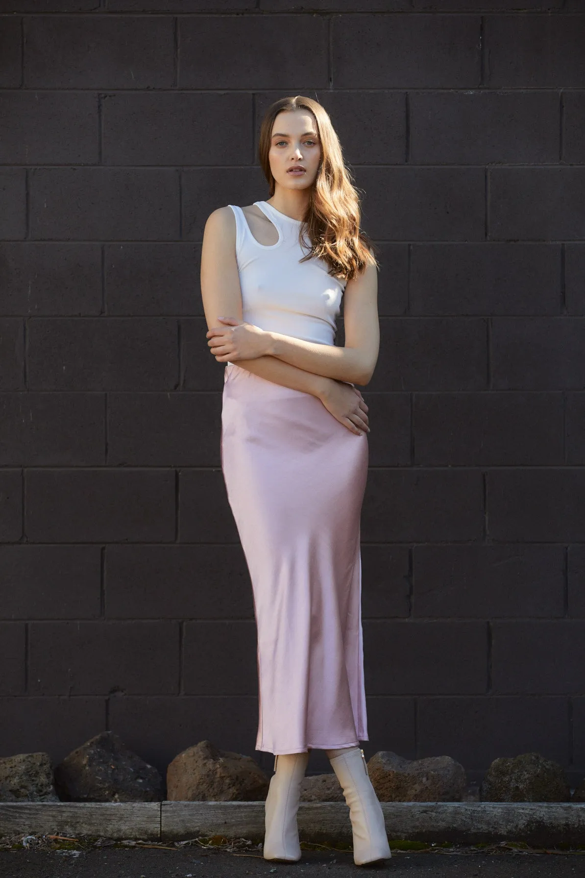 Donna Slip Skirt - Musk Pink
