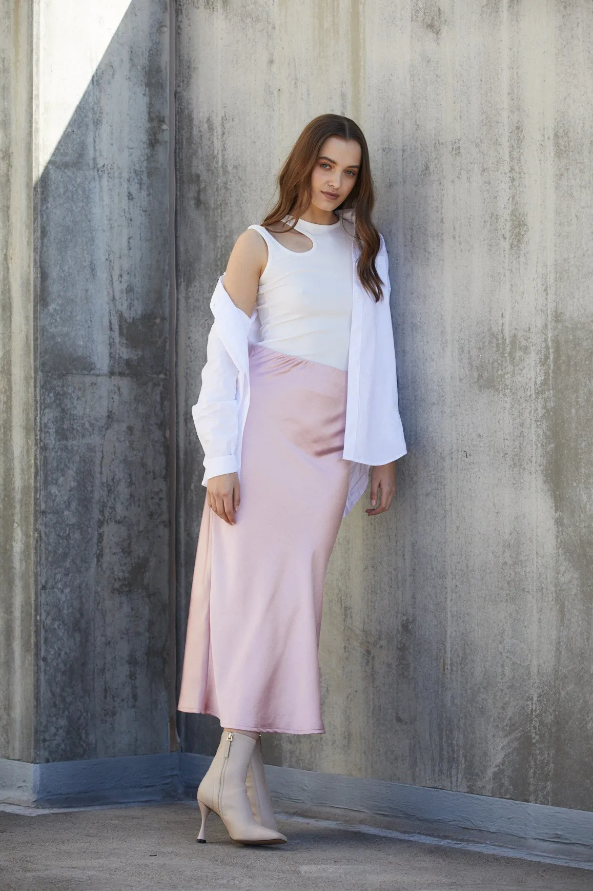 Donna Slip Skirt - Musk Pink