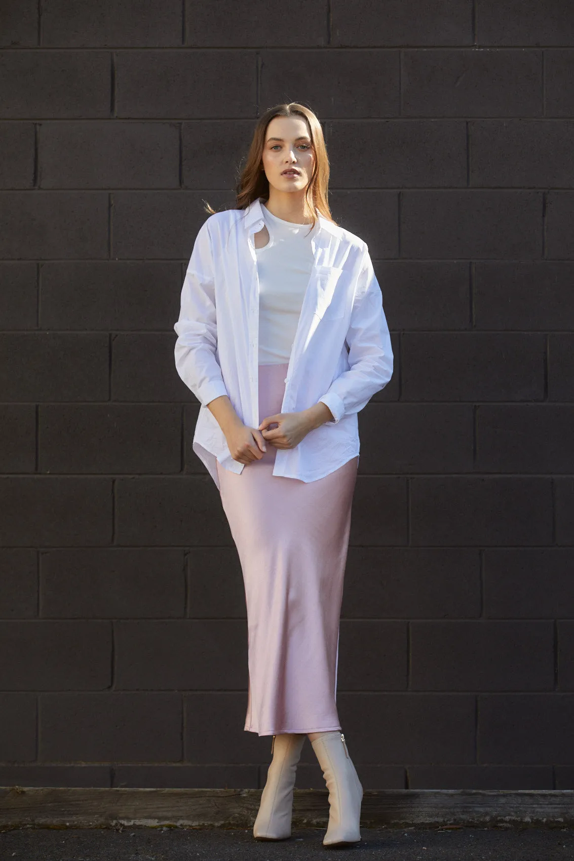 Donna Slip Skirt - Musk Pink