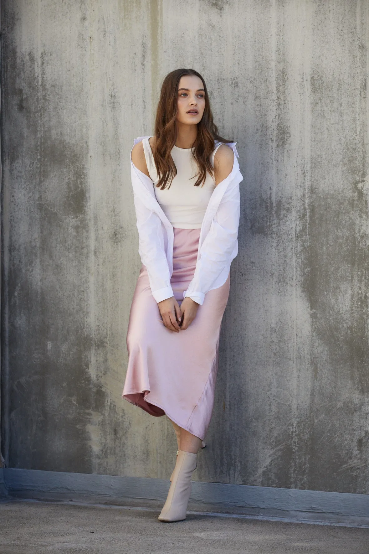 Donna Slip Skirt - Musk Pink