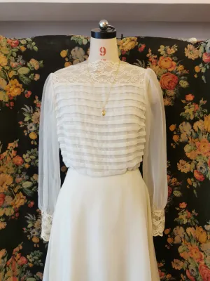 Elliette short pleated bodice wedding dress