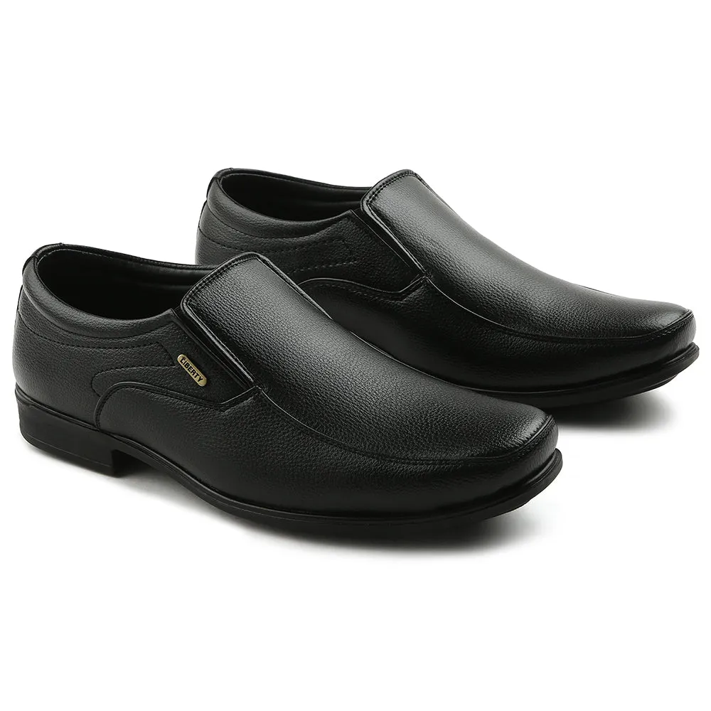 Fortune Black Formal Non Lacing Moccasin For Men H202-02 By Liberty