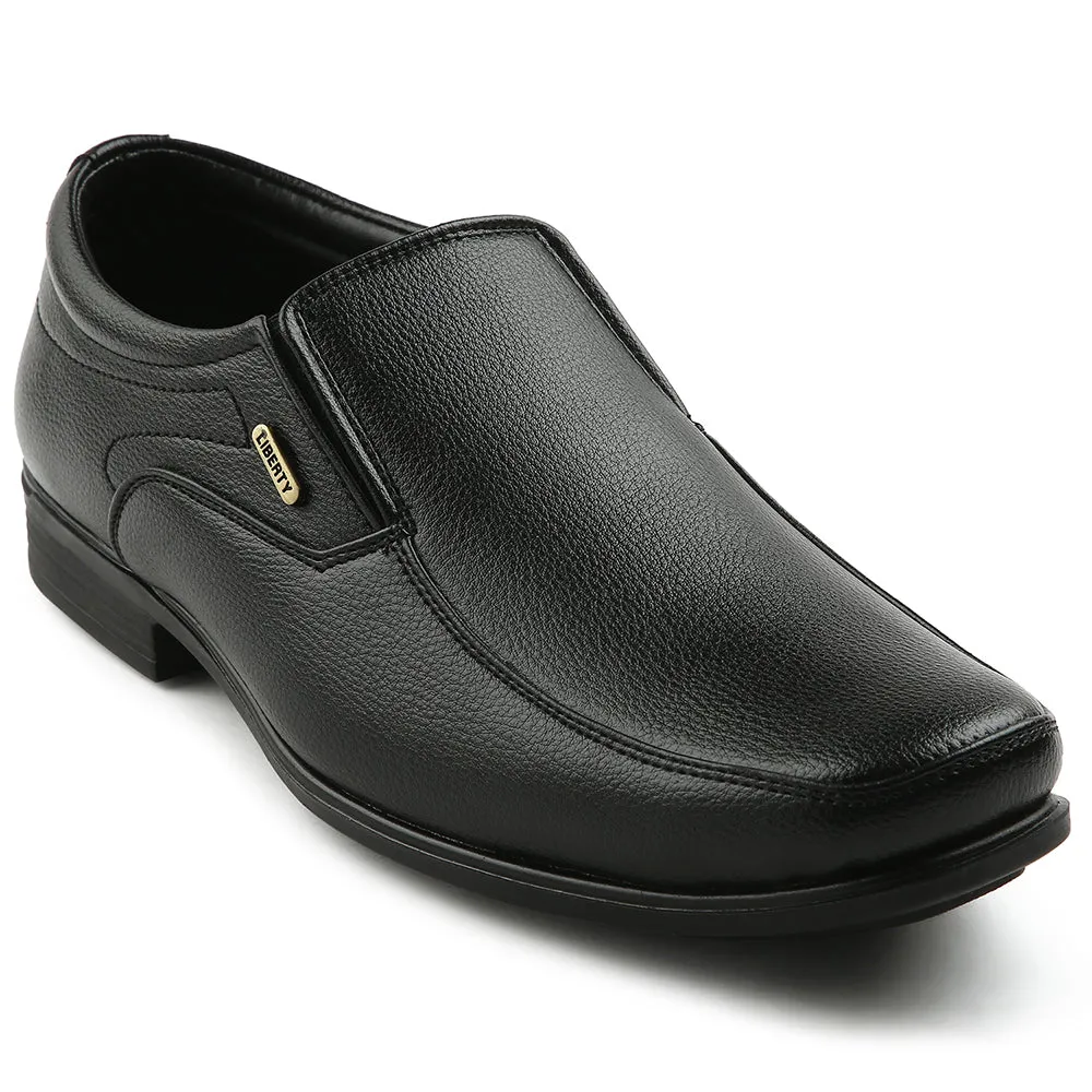 Fortune Black Formal Non Lacing Moccasin For Men H202-02 By Liberty