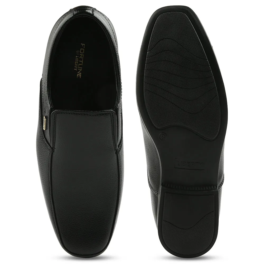 Fortune Black Formal Non Lacing Moccasin For Men H202-02 By Liberty