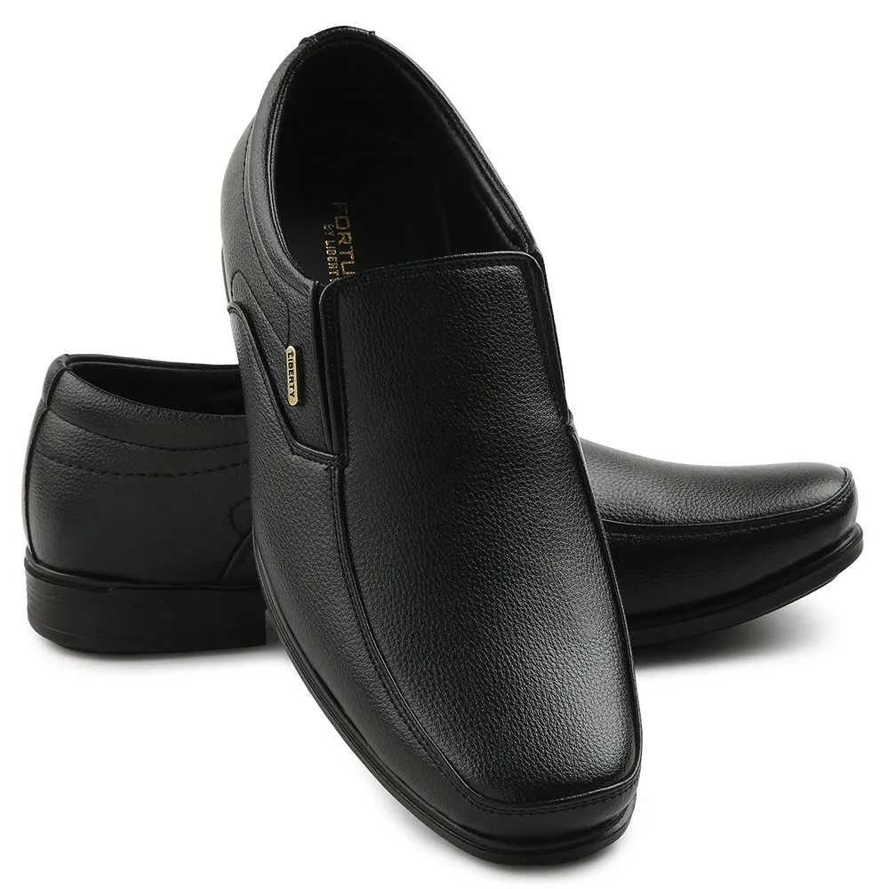 Fortune Black Formal Non Lacing Moccasin For Men H202-02 By Liberty