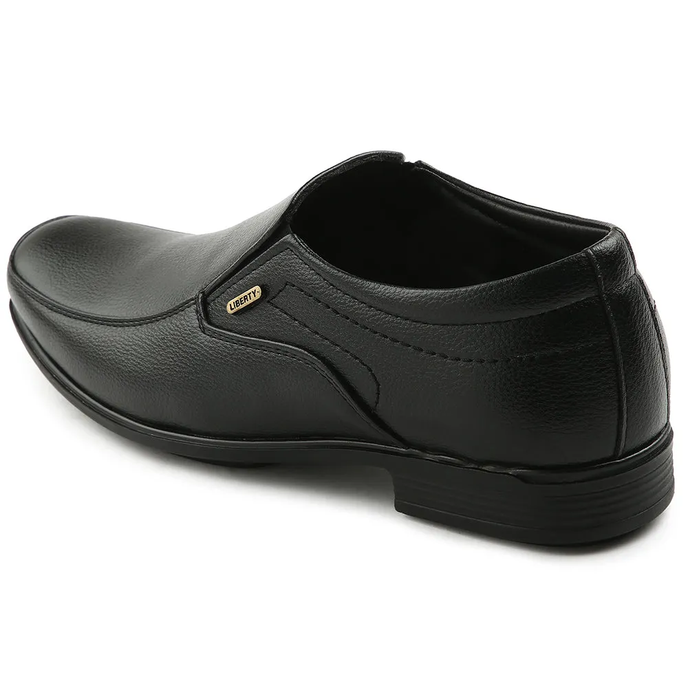 Fortune Black Formal Non Lacing Moccasin For Men H202-02 By Liberty