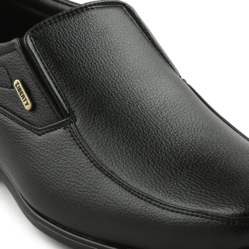 Fortune Black Formal Non Lacing Moccasin For Men H202-02 By Liberty