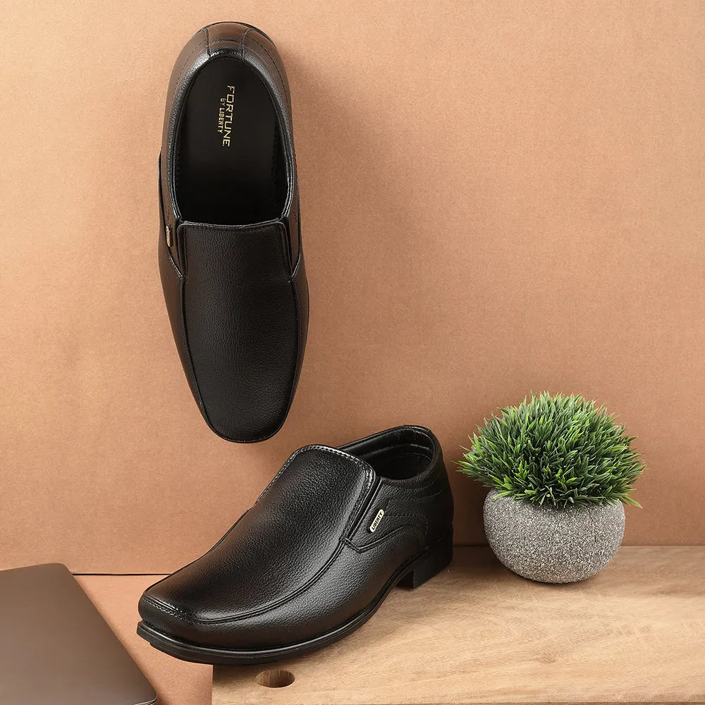 Fortune Black Formal Non Lacing Moccasin For Men H202-02 By Liberty