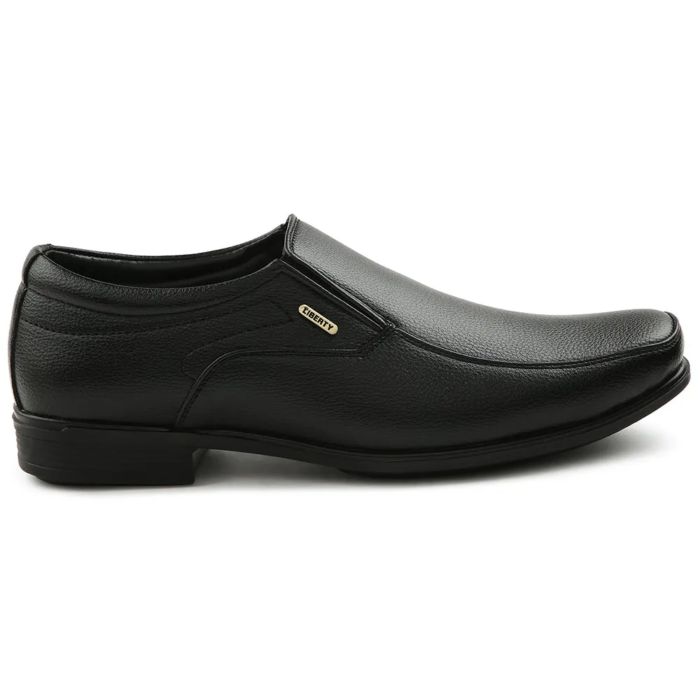 Fortune Black Formal Non Lacing Moccasin For Men H202-02 By Liberty