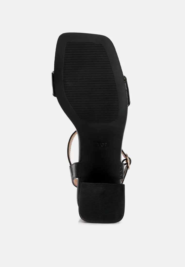 Keeyana Block Heel Sandals by London Rag