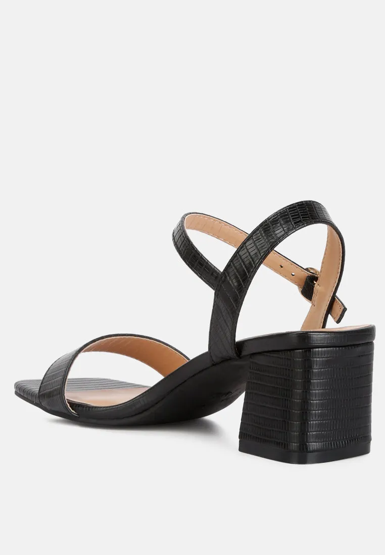 Keeyana Block Heel Sandals by London Rag
