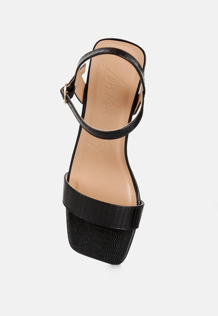 Keeyana Block Heel Sandals by London Rag