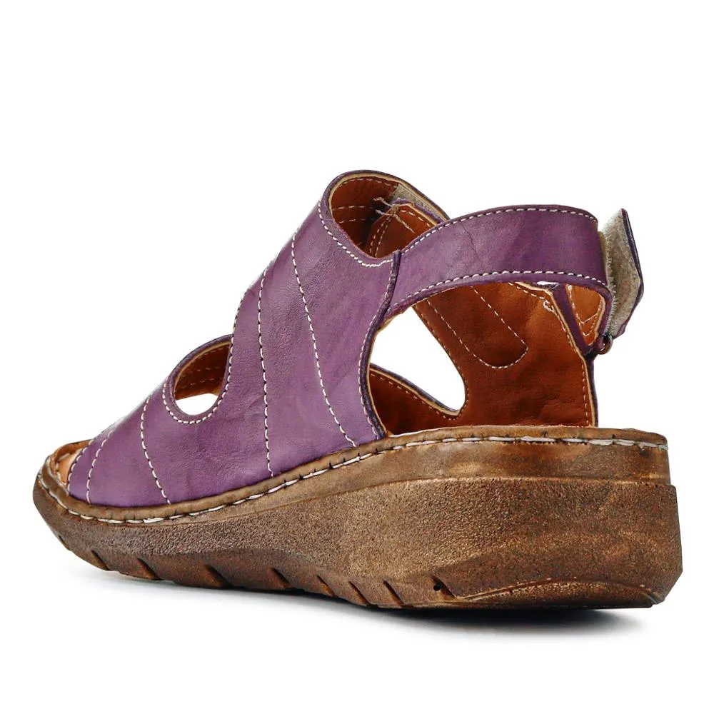 Leather Multi-Touch-Fasten Sandals - LUCK41006 / 327 426