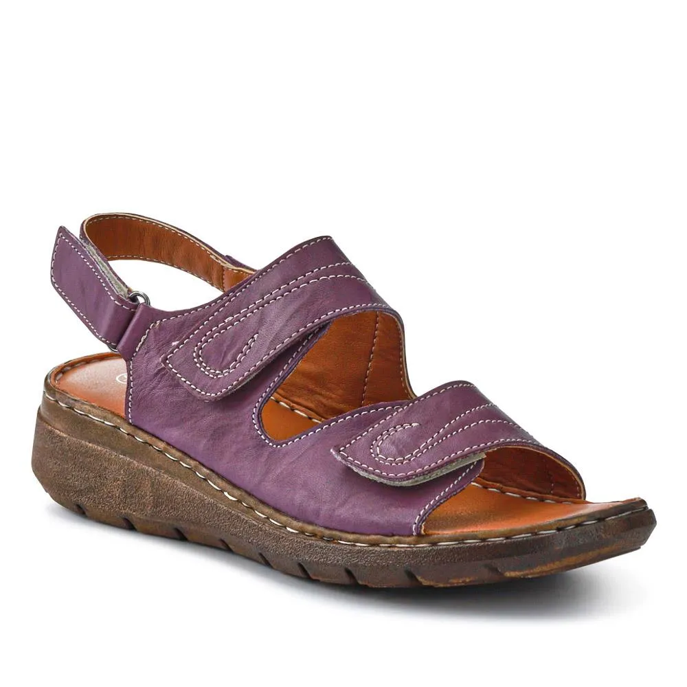 Leather Multi-Touch-Fasten Sandals - LUCK41006 / 327 426
