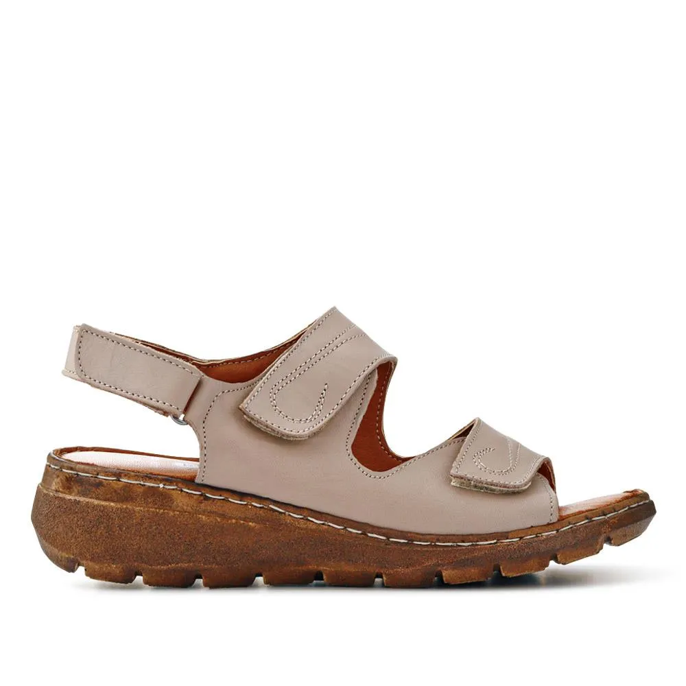 Leather Multi-Touch-Fasten Sandals - LUCK41006 / 327 426