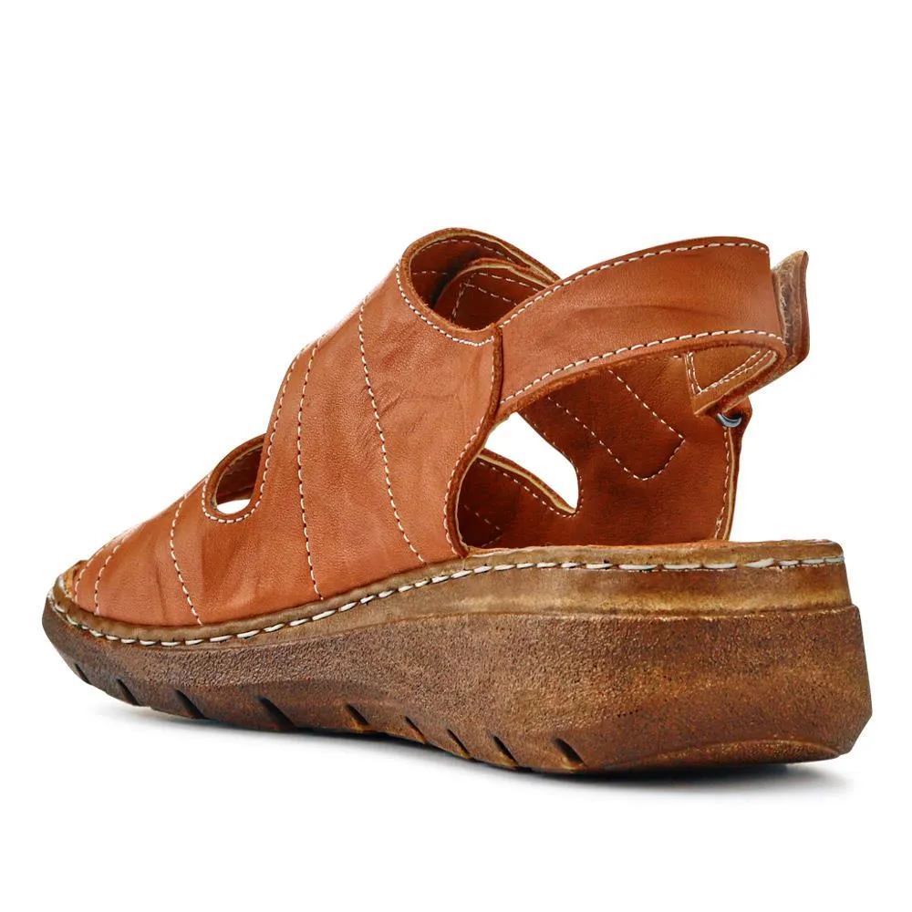 Leather Multi-Touch-Fasten Sandals - LUCK41006 / 327 426