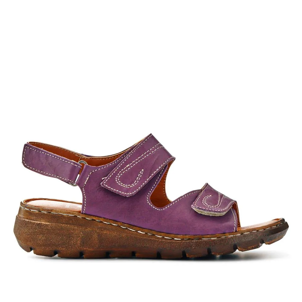 Leather Multi-Touch-Fasten Sandals - LUCK41006 / 327 426
