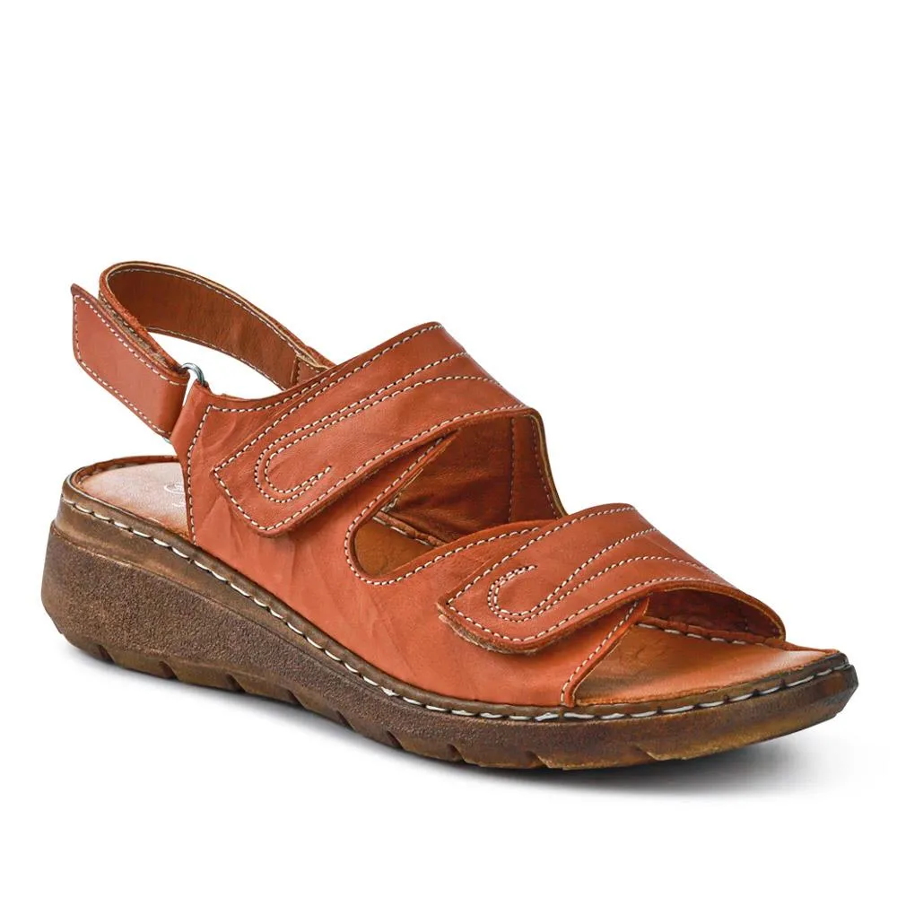 Leather Multi-Touch-Fasten Sandals - LUCK41006 / 327 426