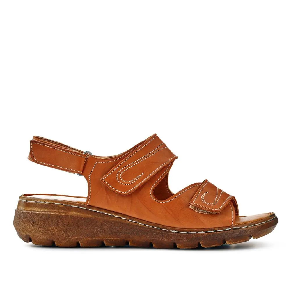 Leather Multi-Touch-Fasten Sandals - LUCK41006 / 327 426