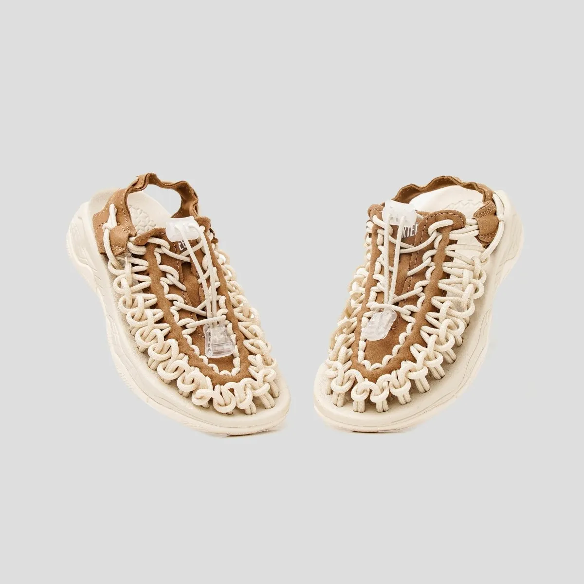 Loom Sandals White Khaki for Kids