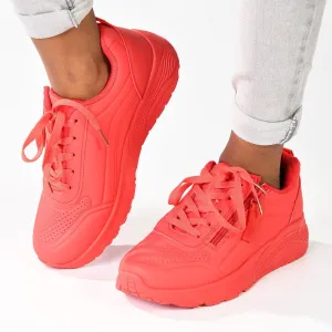 Madison Ladies Side Zip Detailed Sneaker -  Red