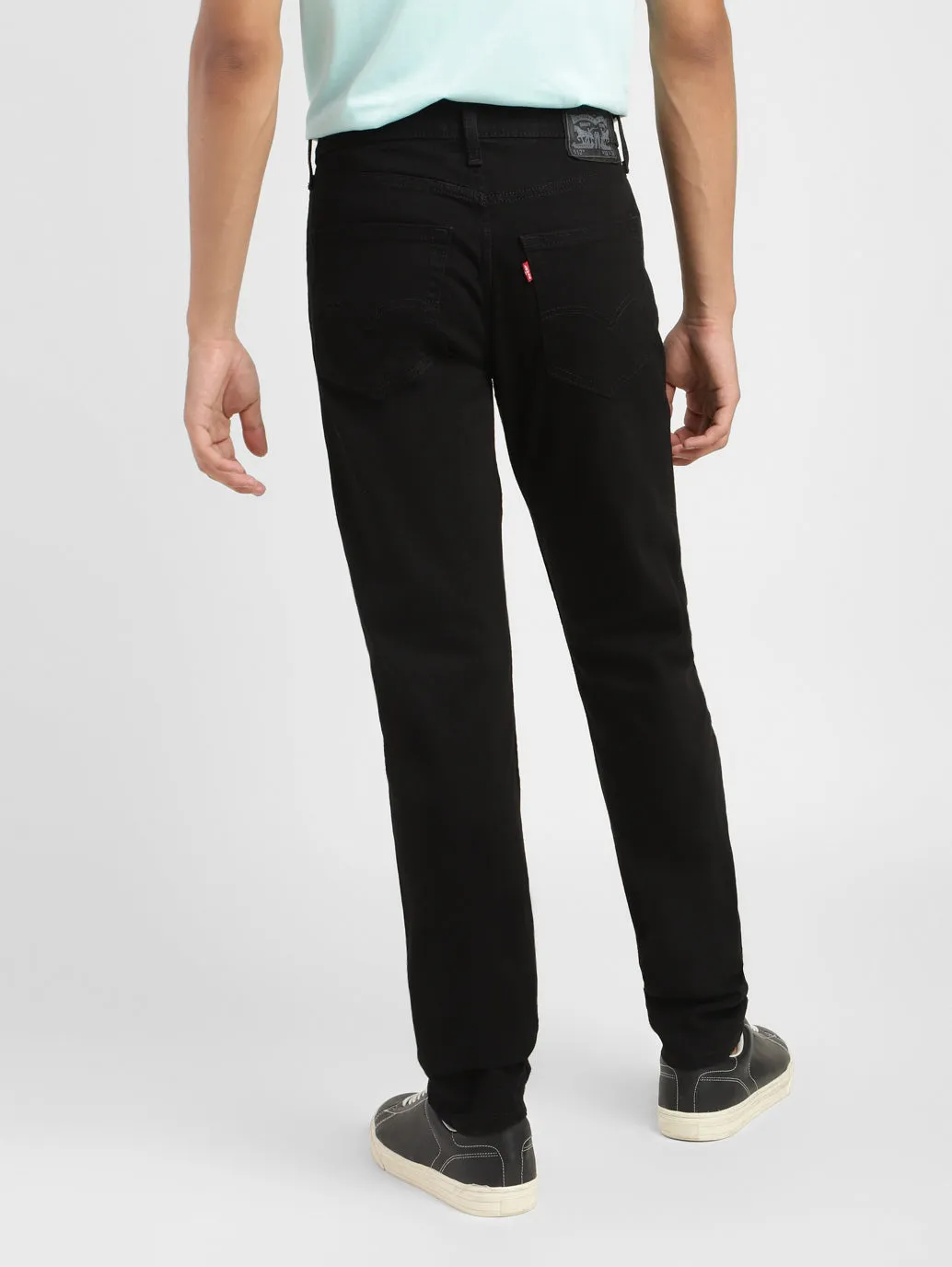 Men's 512 Black Slim Tapered Fit Mid Rise Jeans