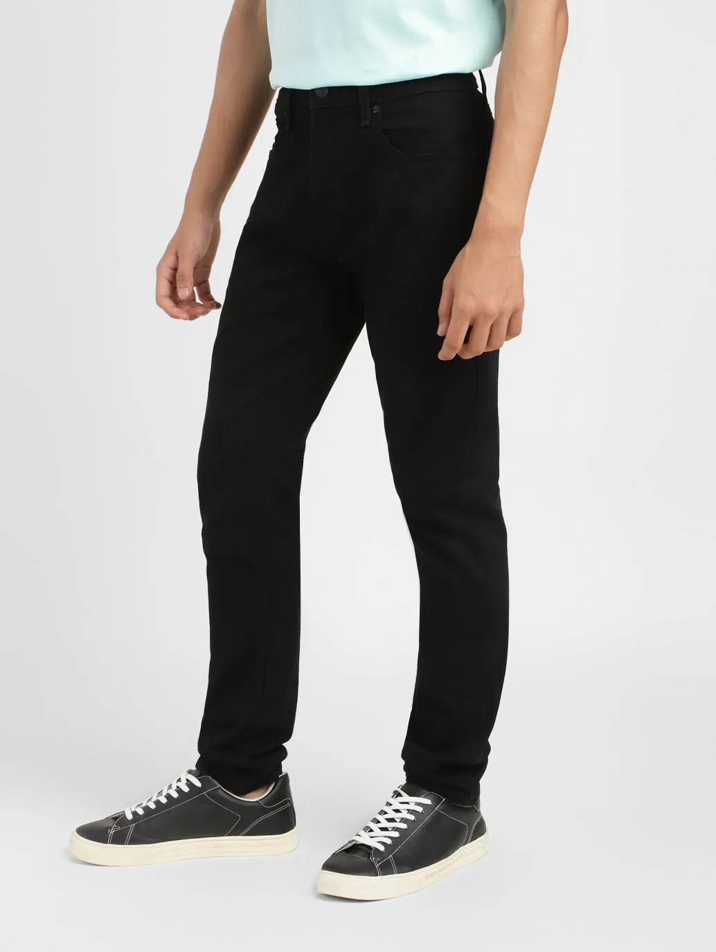 Men's 512 Black Slim Tapered Fit Mid Rise Jeans