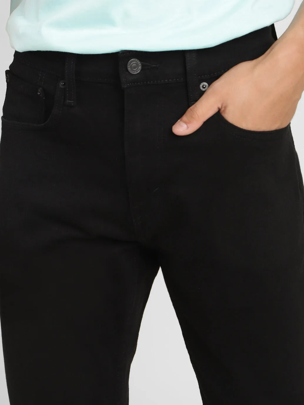 Men's 512 Black Slim Tapered Fit Mid Rise Jeans