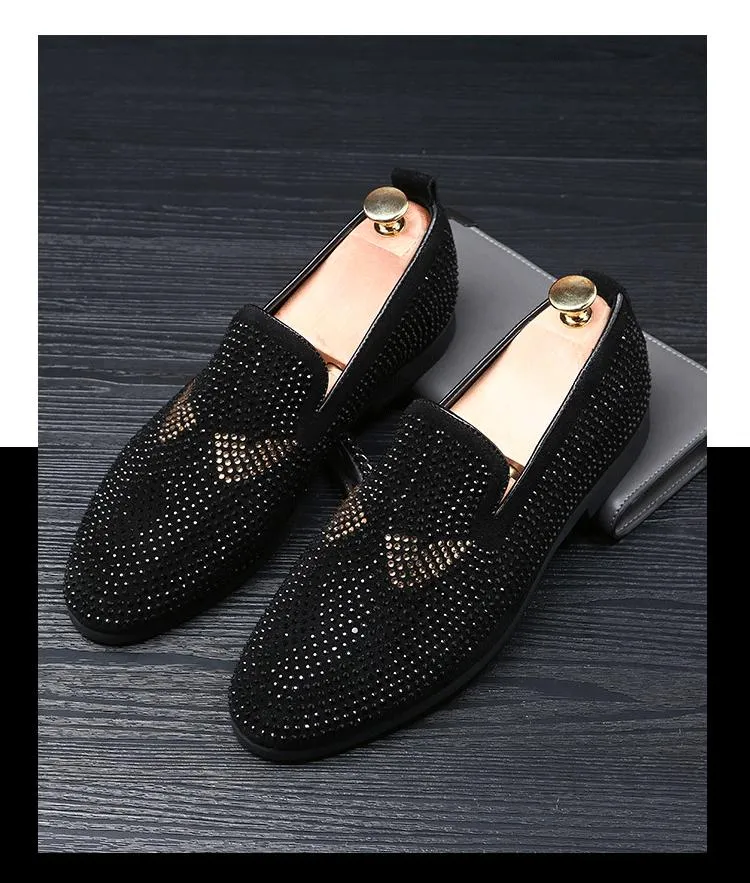 Men's Monster Rhinestone Loafers