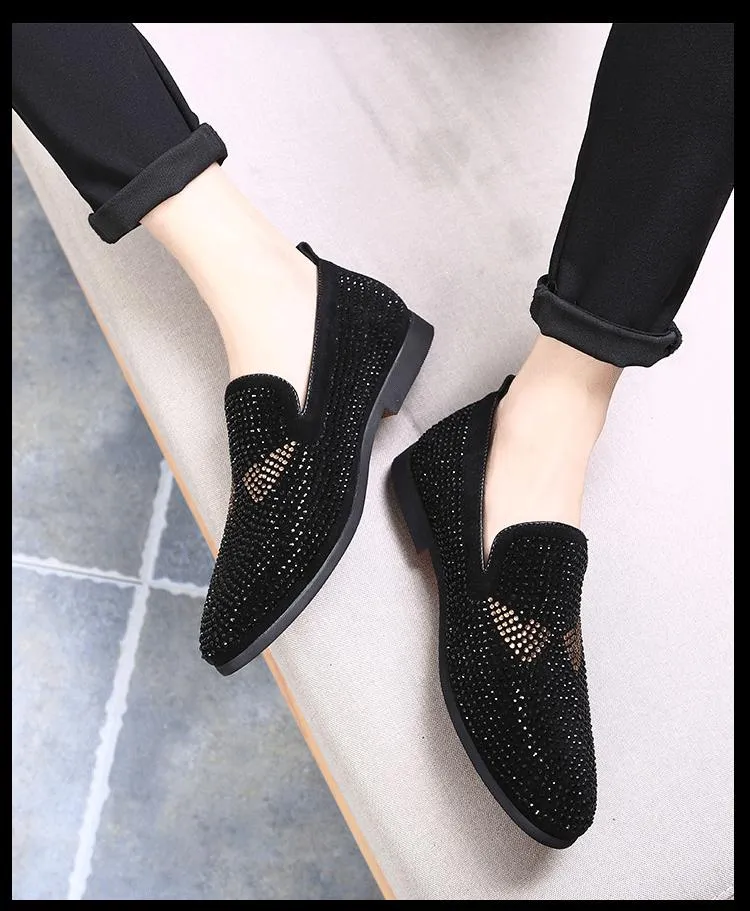 Men's Monster Rhinestone Loafers