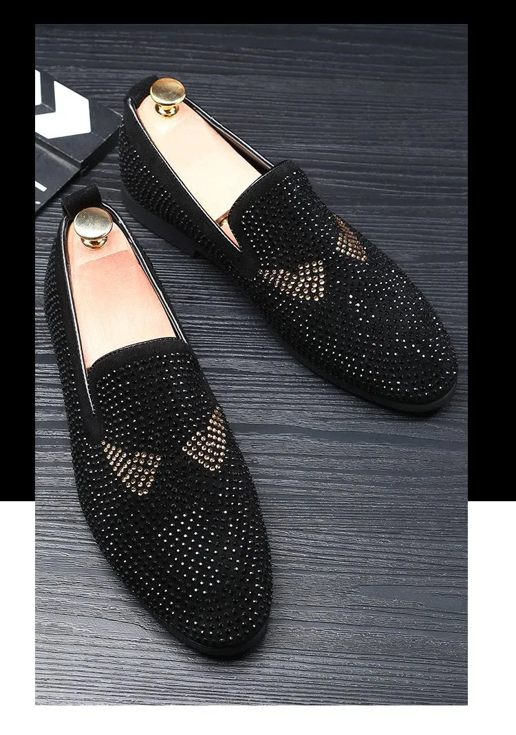 Men's Monster Rhinestone Loafers