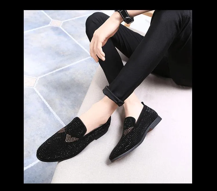 Men's Monster Rhinestone Loafers