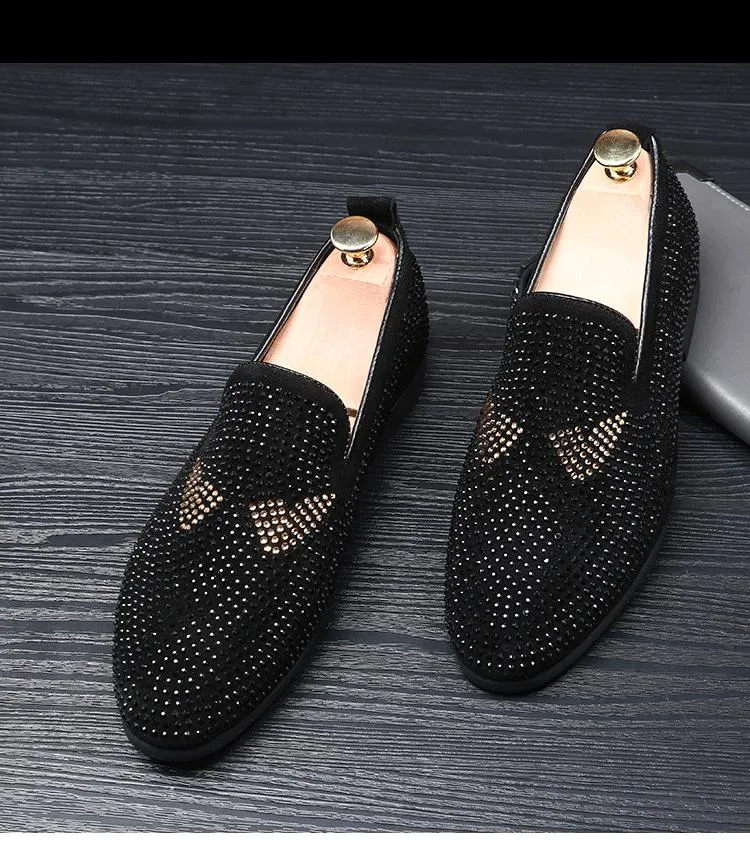 Men's Monster Rhinestone Loafers