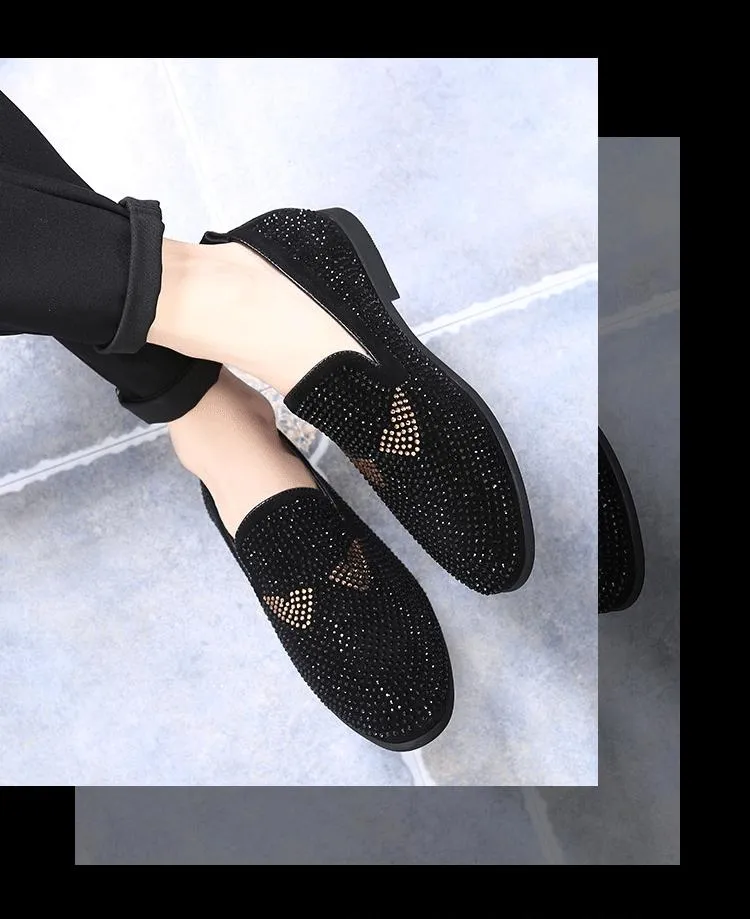 Men's Monster Rhinestone Loafers