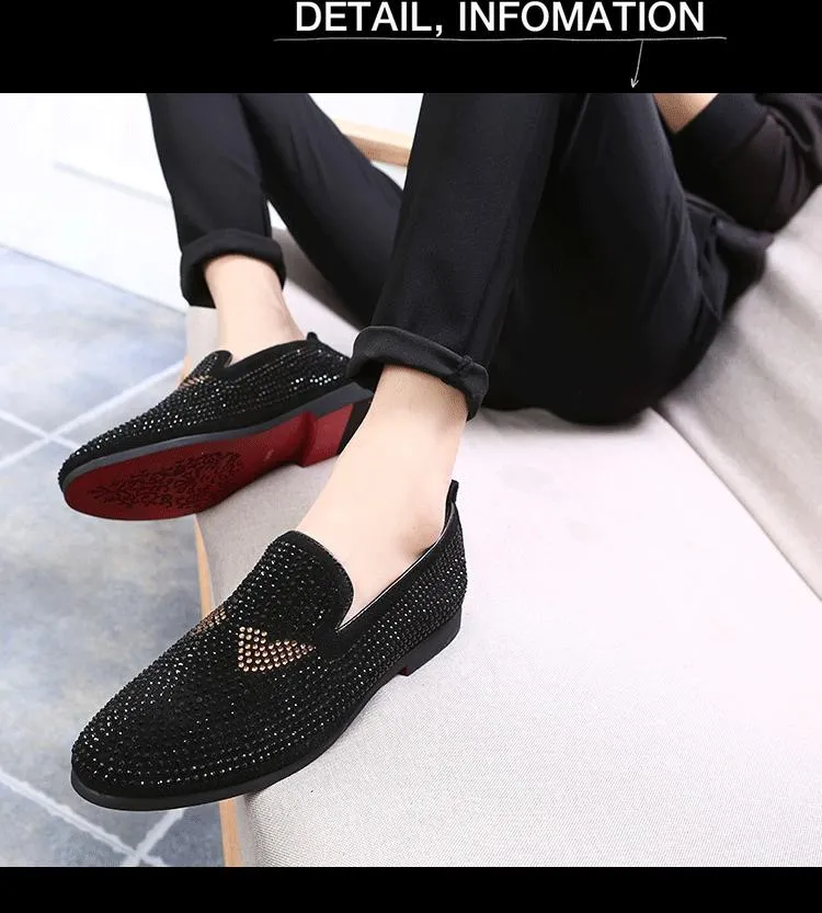 Men's Monster Rhinestone Loafers