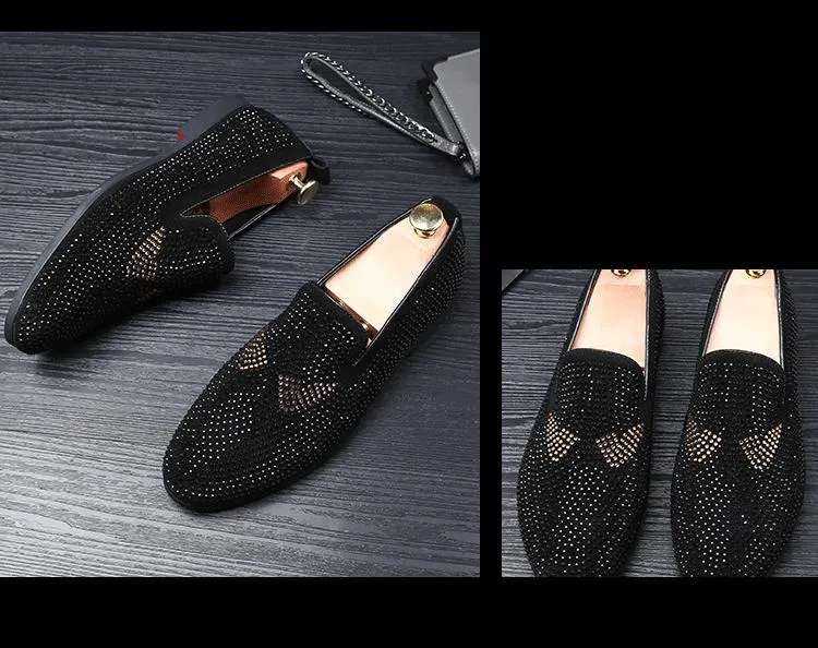 Men's Monster Rhinestone Loafers