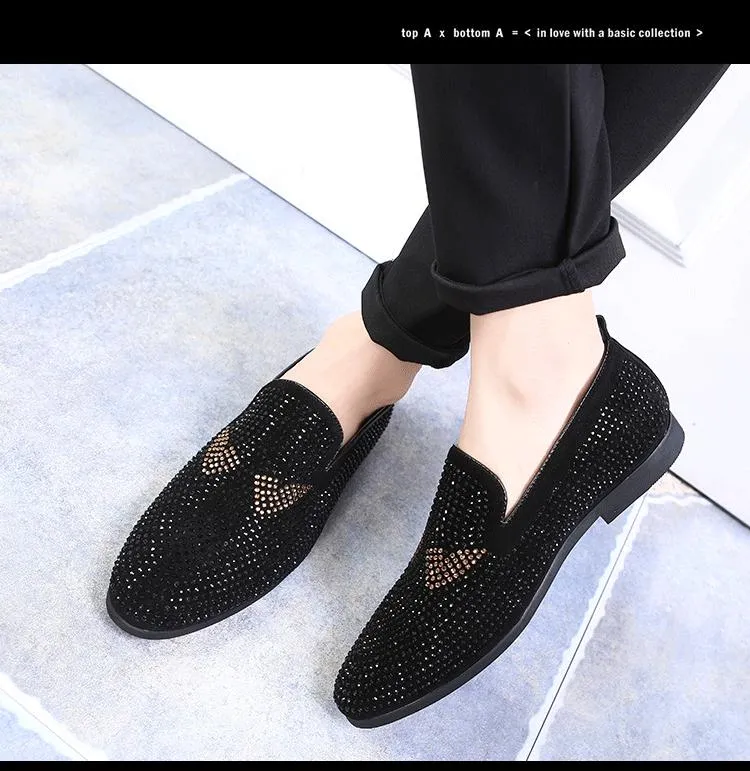 Men's Monster Rhinestone Loafers